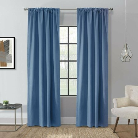 THERMALOGIC 40 x 63 in. Weathermate Topsions Curtain Panel, Blue 72107-272-80-63-601